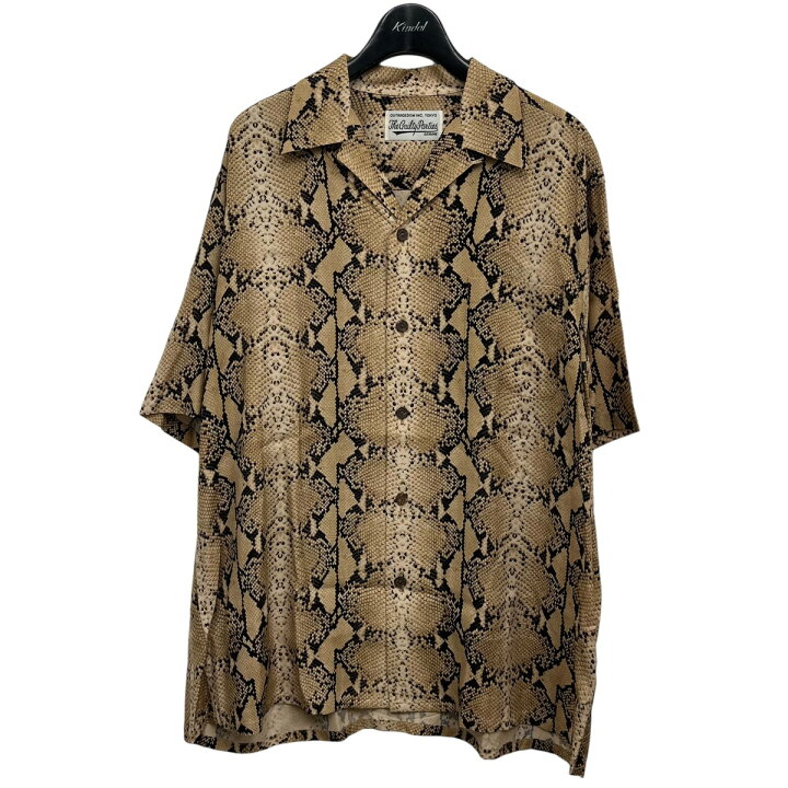 楽天市場】【中古】WACKO MARIA パイソン柄アロハシャツ ブラウン 