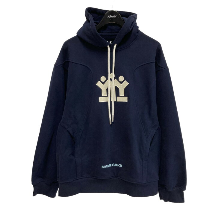 楽天市場】【中古】NAMESAKE ロゴパーカー ネイビー サイズ：M  