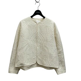 【中古】mame kurogouchi　Floral Quilted Silk Jacket ジャケット MM23PF-JK720 オフホワイト サイズ：1 【200424】（マメクロゴウチ）