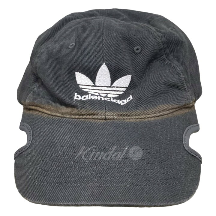 楽天市場】【中古】BALENCIAGA×adidas キャップ ブラック サイズ：59cm 