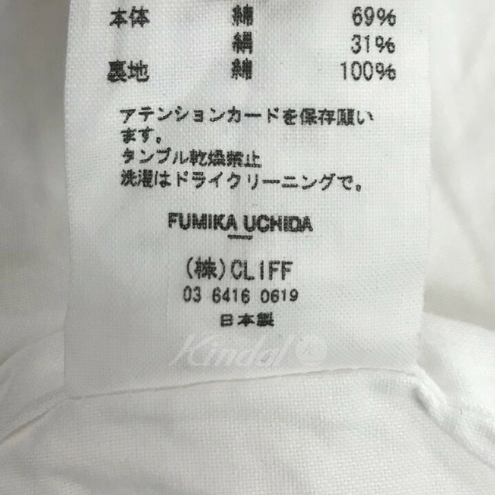 楽天市場】【中古】FUMIKA UCHIDA コットンシルクミニドレス オフ 