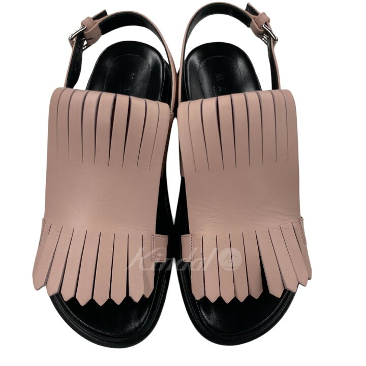 楽天市場】【中古】MARNI 2020SS フリンジサンダル ピンク サイズ：38 