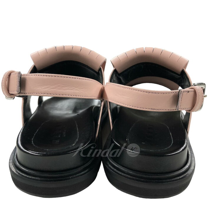 楽天市場】【中古】MARNI 2020SS フリンジサンダル ピンク サイズ：38  