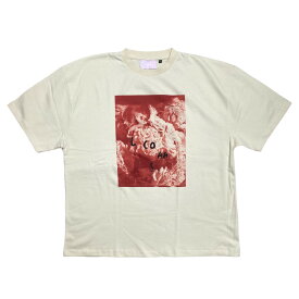 【中古】PTERON　プリント半袖Tシャツ ベージュ サイズ：M 【200424】（プテロン）
