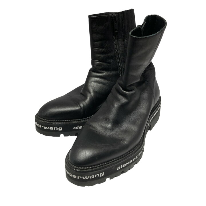 楽天市場】【中古】ALEXANDER WANG サイドジップブーツ ブラック 