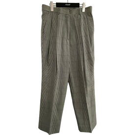 【中古】Maison Margiela 4　18SS ワイドチェックパンツ グレー サイズ：40 【200424】（メゾンマルジェラ4）