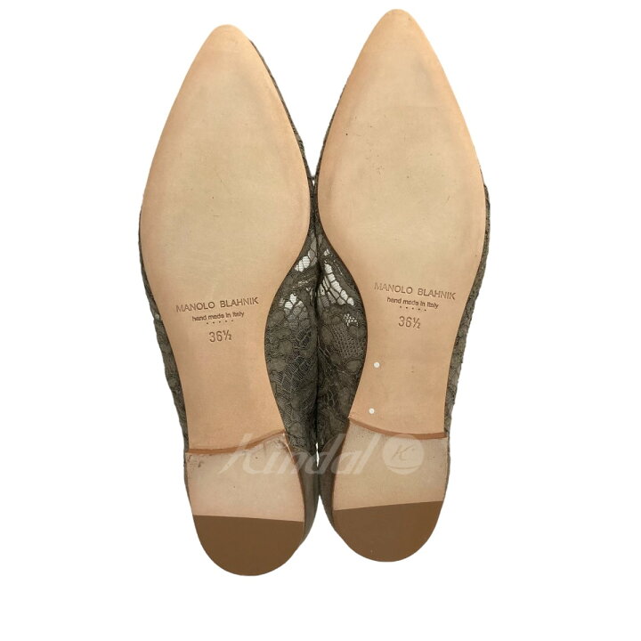 楽天市場】【中古】MANOLO BLAHNIK メッシュレースパンプス ブラウン 