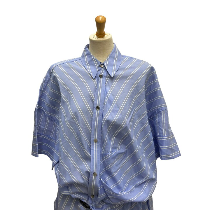 楽天市場】【中古】mercibeaucoup ストライプ シャツワンピース 