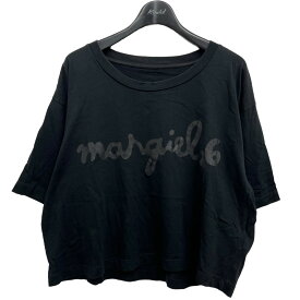 【中古】MM6 Maison Margiela　2020SS クロップドTシャツ ブラック サイズ：M 【210424】（エムエムシックス メゾン マルジェラ）