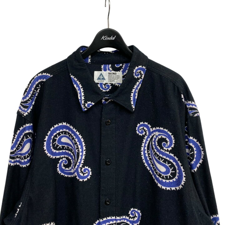 楽天市場】【中古】CHALLENGER 21AW PAISLEY NEL SHIRTペイズリー 