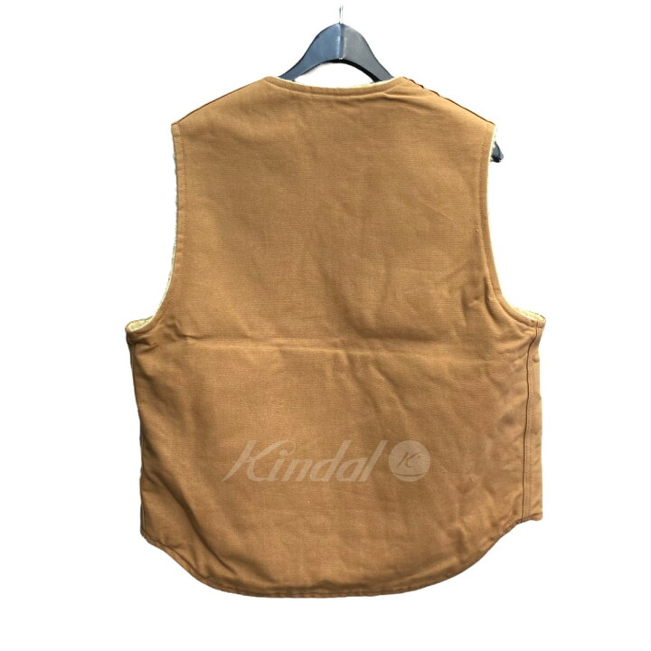 楽天市場】【中古】Carhartt 星タグ ダックベスト ブラウン サイズ：L 