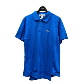【中古】COMME des GARCONS SHIRT×LACOSTE　23AW ポロシャツ FL-T003 ブルー サイズ：L 【210424】（コムデギャルソンシャツ ラコステ）