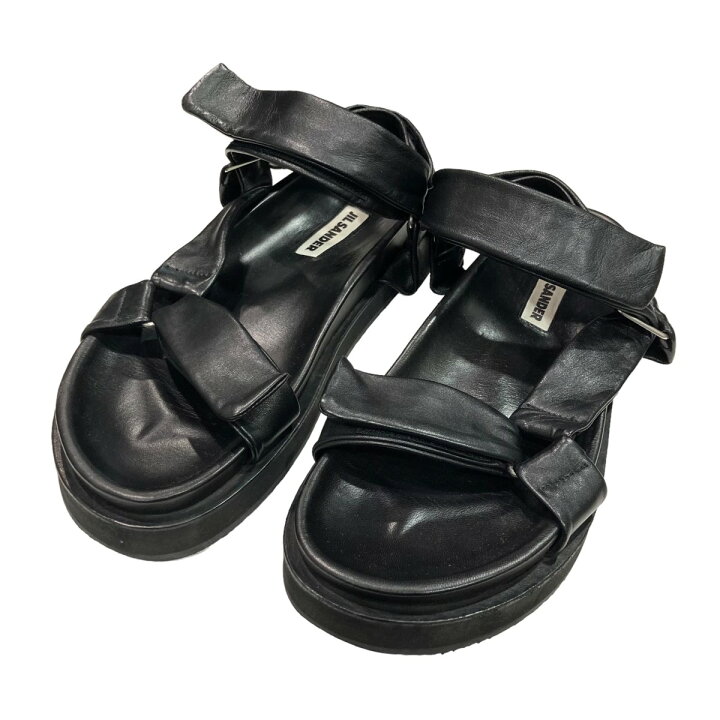 楽天市場】【中古】JIL SANDER レザーストラップサンダル JI36522A  