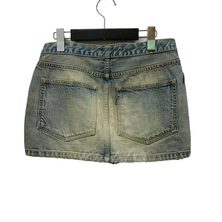 楽天市場】【中古】UNDERCOVER フリンジデニムスカート G1604 エンジ  