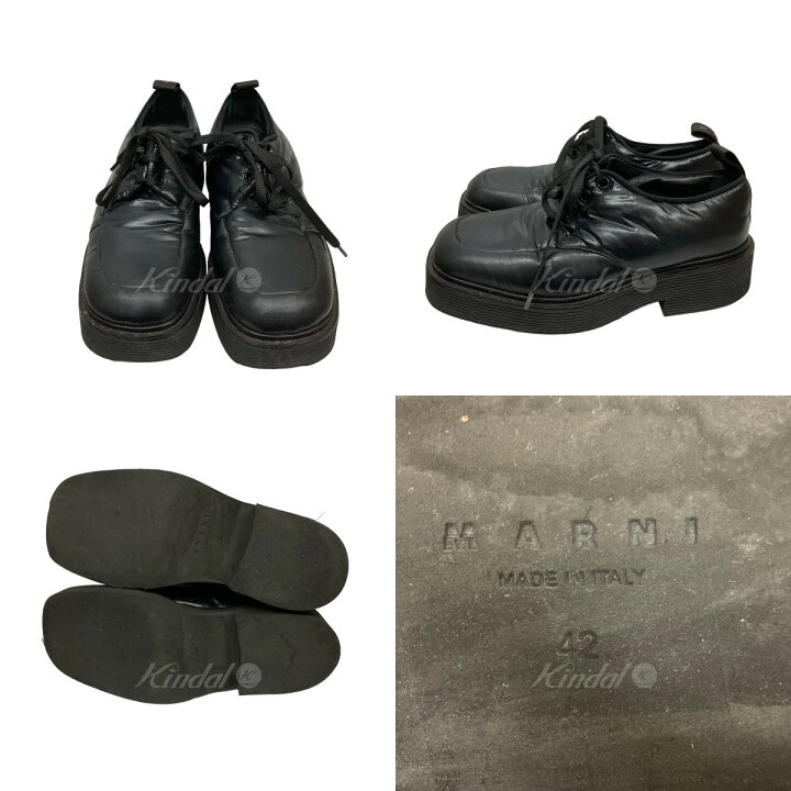 楽天市場】【中古】MARNIナイロンシューズ ブラック サイズ：42(27cm 
