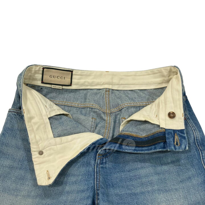 楽天市場】【中古】GUCCI フレアデニムパンツ 656983 インディゴ 