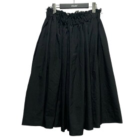【中古】COMME des GARCONS　カットオフ ギャザースカート ブラック サイズ：XS 【200424】（コムデギャルソン）