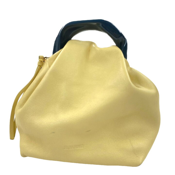 楽天市場】【中古】JIL SANDERソフトクラッシュスモールハンドバッグ  