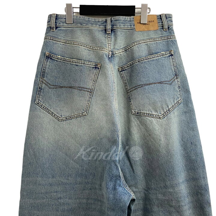 楽天市場】【中古】BALENCIAGA 23SS ダメージ加工バギーデニムパンツ 