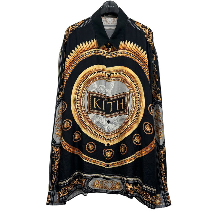 楽天市場】【中古】VERSACE×KITH シルクシャツ ブラック サイズ：46 