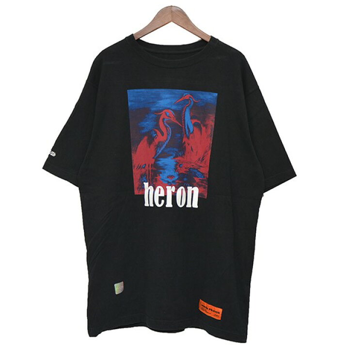 楽天市場】【中古】HERON PRESTON プリントTシャツ ブラック サイズ：M  