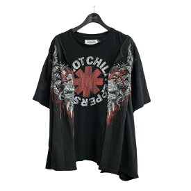 【中古】DISCOVERED　再構築 ドッキング Tシャツ ドッキングTシャツ ブラック サイズ：F 【230424】（ディスカバード）