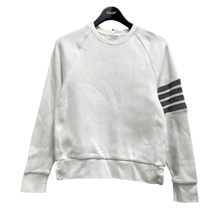 楽天市場】【中古】Thom Browne ワッフルトレーナー MJT205A ホワイト 