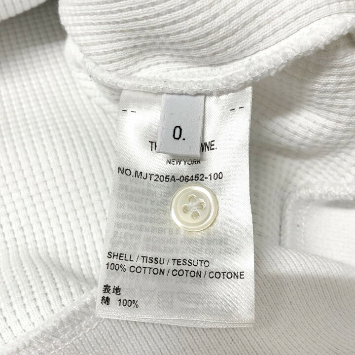 楽天市場】【中古】Thom Browne ワッフルトレーナー MJT205A ホワイト 