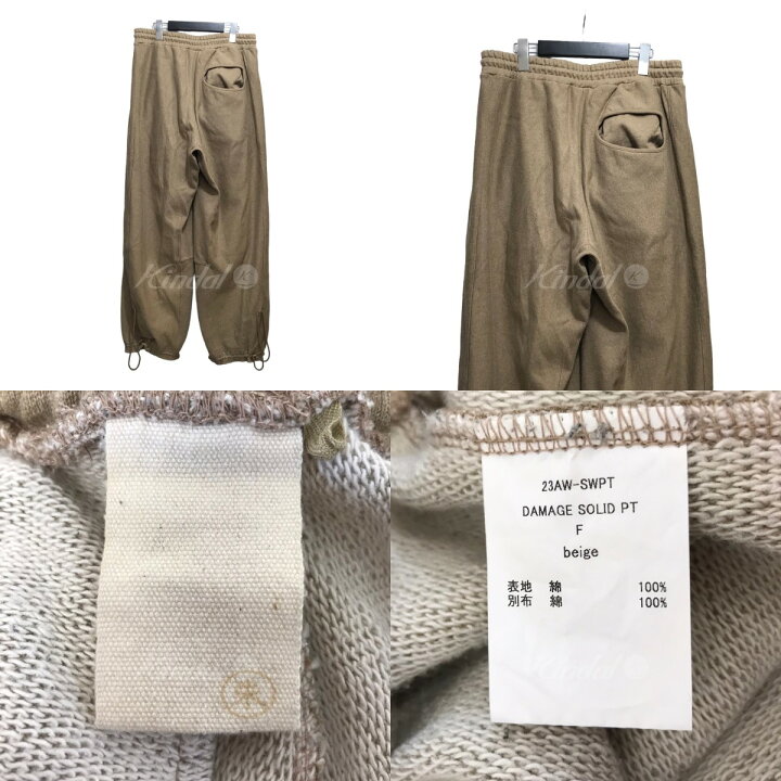 JIAN YE 23AW DAMAGE SOLID PANTSスウェットパンツ