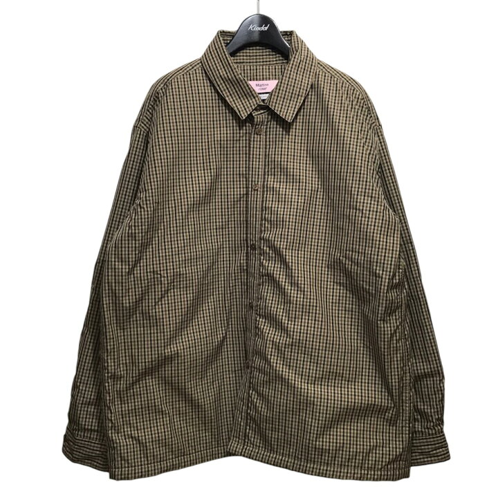 楽天市場】【中古】Martine rose キルティングチェックシャツ ベージュ 