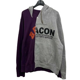 【中古】kolor／BEACON　プルオーバーパーカー グレー×パープル サイズ：1 【230424】（カラービーコン）