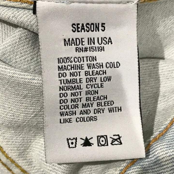 楽天市場】【中古】YEEZY SEASON5 デニムジャケット 151191 インディゴ  