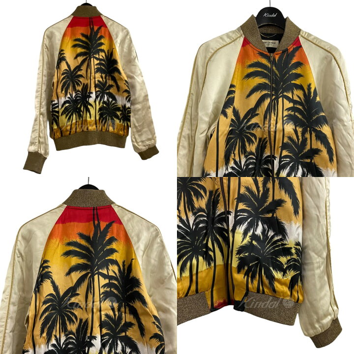 楽天市場】【中古】SAINT LAURENT PARISパームツリー柄スカジャン 