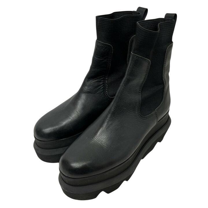 楽天市場】【中古】sacaiプラットフォームブーツ ブラック サイズ：38 
