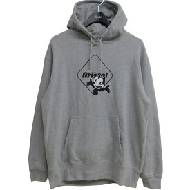 【中古】F．C．R．B．　2023AW FELIX THE CAT SUPPORTER HOODIE スウェットパーカー グレー サイズ：M 【230424】（エフシーアールビー）