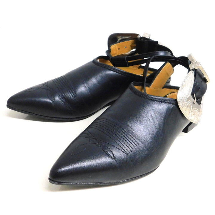 楽天市場】【中古】TOGA PULLA アンクルベルトサンダル AJ954 ブラック  
