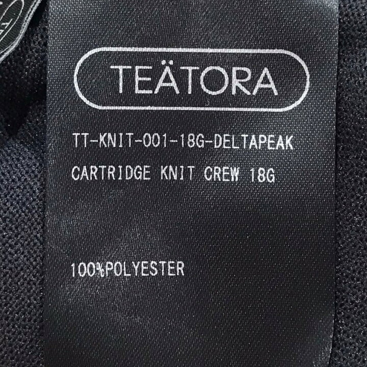 楽天市場】【中古】TEATORA ニットセーター CARTRIDGE KNIT CREW 18G 