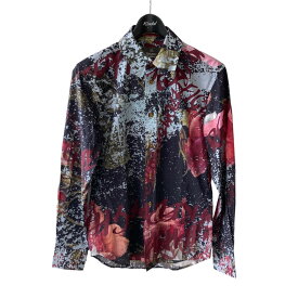 【中古】Vivienne Westwood MAN　FREEDOM FIGHTER PUZZLE ROSE クラシックシャツ レッド サイズ：44 【240424】（ヴィヴィアンウエストウッドマン）