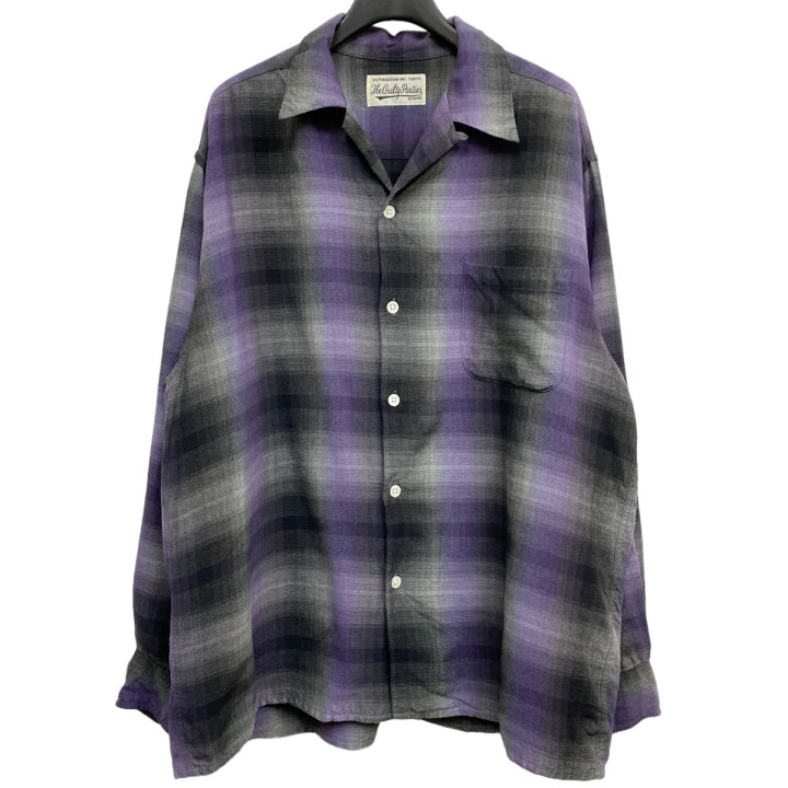 楽天市場】【中古】WACKO MARIA 23AWOmbreCheck Open Collar Shirt L 