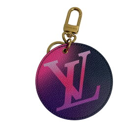 【中古】LOUIS VUITTON　ポルト クレ・イリュストレ グラデーション ピンク×ネイビー 【240424】（ルイヴィトン）