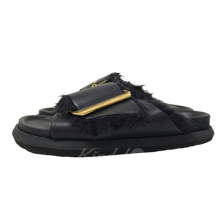 楽天市場】【中古】sacai 20AW ファーサンダル ブラック サイズ：37(22 