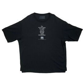 【中古】LANVIN COLLECTION　PARIS EXPO T1900．NN プリント半袖Tシャツ／138507 cs502k ブラック サイズ：50 【240424】（ランバン コレクション）