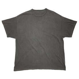 【中古】ANCELLM　EMBROIDERY DYED T-SHIRT ダメージ加工半袖Tシャツ グレー サイズ：Free 【240424】（アンセルム）