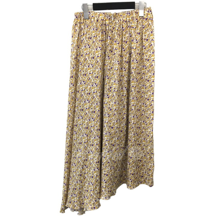 楽天市場】【中古】BLAMINK花柄シルクロングスカート イエロー サイズ  