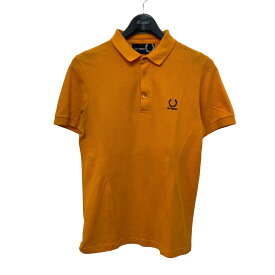 【中古】FRED PERRY　×RAF SIMONS／ポロシャツ オレンジ サイズ：XS 【230424】（フレッドペリー）