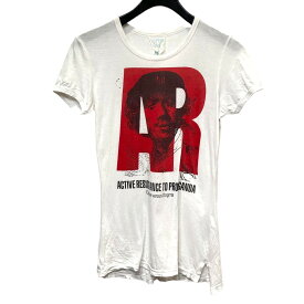 【中古】Vivienne Westwood　WORLD’S END AR プリントTシャツ ホワイト サイズ：XS 【240424】（ヴィヴィアンウエストウッド）