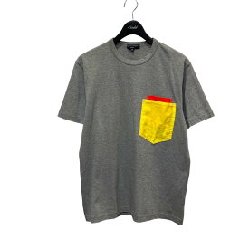 【中古】COMME des GARCONS HOMME　HQ-T013 ポケットTシャツ グレー サイズ：M 【240424】（コムデギャルソンオム）