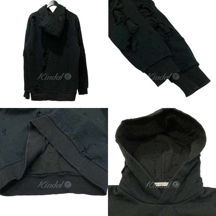 楽天市場】【中古】GIVENCHYデストロイパーカー 15W7 191 653 ブラック 
