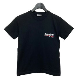 【中古】BALENCIAGA　ロゴTシャツ ブラック サイズ：XS 【250424】（バレンシアガ）