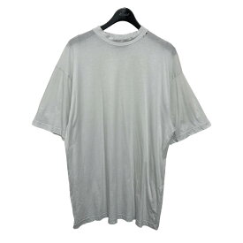 【中古】BALENCIAGA　ロゴ刺繍Tシャツ ホワイト サイズ：XXS 【250424】（バレンシアガ）